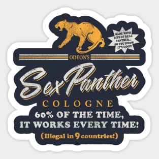 Sex Panther Cologne By Odeon Worn Sticker